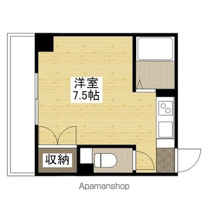Ｉ・Ｓ　ＭＩＹＵＫＩ[1R/18.06m2]の間取図