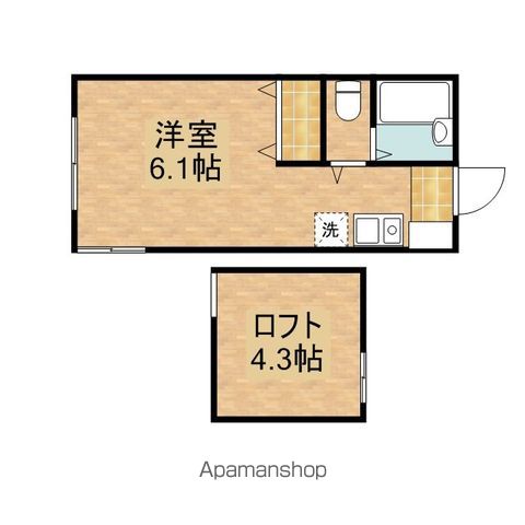 【川崎市中原区今井南町のアパートの間取り】