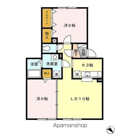 コーポブレーメン A館の間取り写真