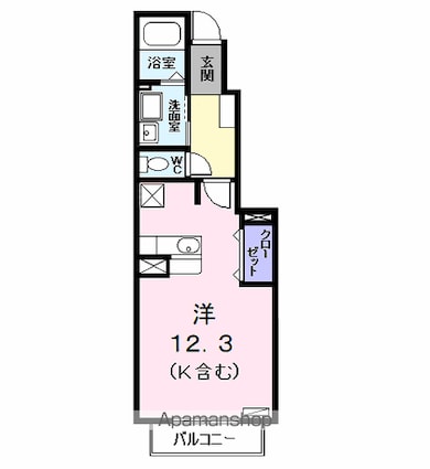 ノイアクティーフ[1R/33.15m2]の間取図