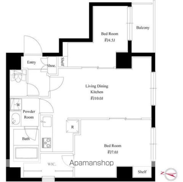 Ｌｉｖｅ　Ｃａｓａ　両国北斎通り[2LDK/50.13m2]の間取図