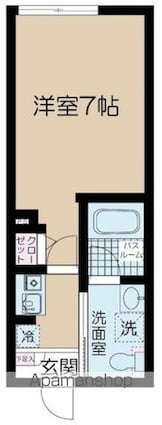 フェリーチェ桜上水Ａ[1K/20.01m2]の間取図