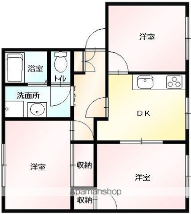 アネックス[3DK/50m2]の間取図