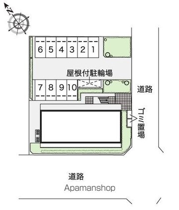レオパレス田面[1K/20.81m2]の配置図