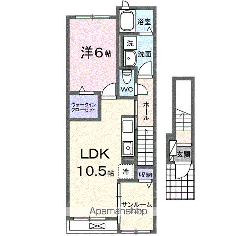 【エテルノ木ノ本Ａの間取り】