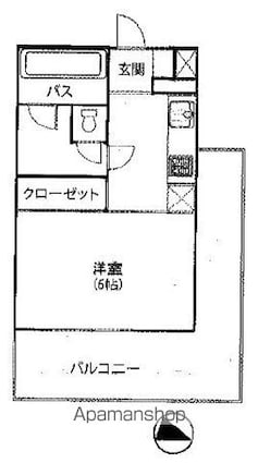 東京都板橋区本町[1K/27.46m2]の間取図