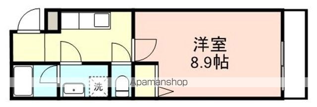 和歌山県和歌山市東長町５丁目[1K/27.26m2]の間取図