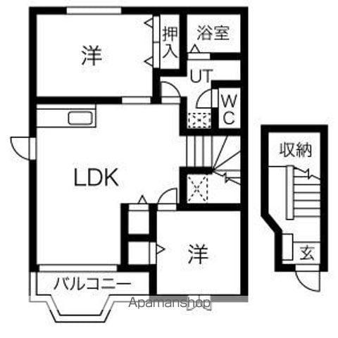 【サンフォレスタ２１の間取り】