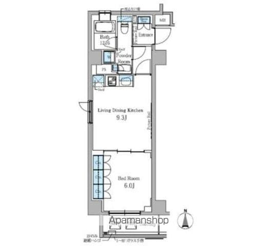 パークアクシス秋葉原 502 ｜ 東京都千代田区神田佐久間町３丁目16（賃貸マンション1LDK・5階・39.58㎡） その2