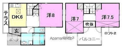 ＫＴコーポ[3DK/72.55m2]の間取図