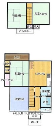 粟戸建て（３７０－７）[4DK/77.26m2]の間取図
