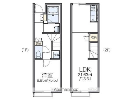 レオネクスト梅の里Ⅱ[1LDK/46.94m2]の間取図
