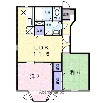 セリエトールＡ[2LDK/53.51m2]の間取図