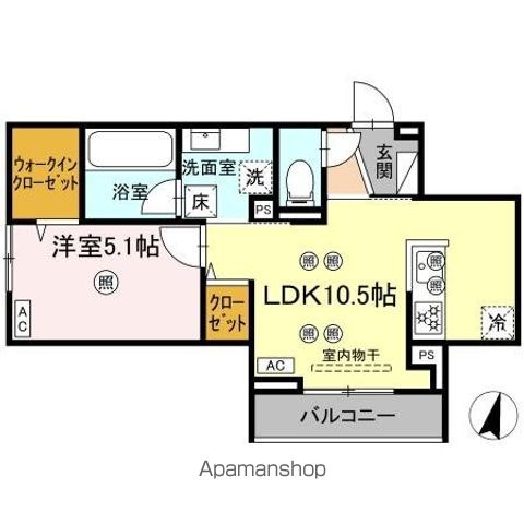 ディアライズ綾羅木本町 A棟の間取り写真