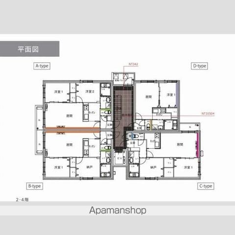 TS COURT SHINKAWAの玄関写真