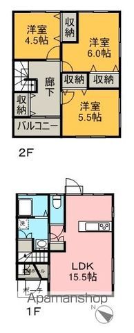 カンパニア西の土居の間取り写真