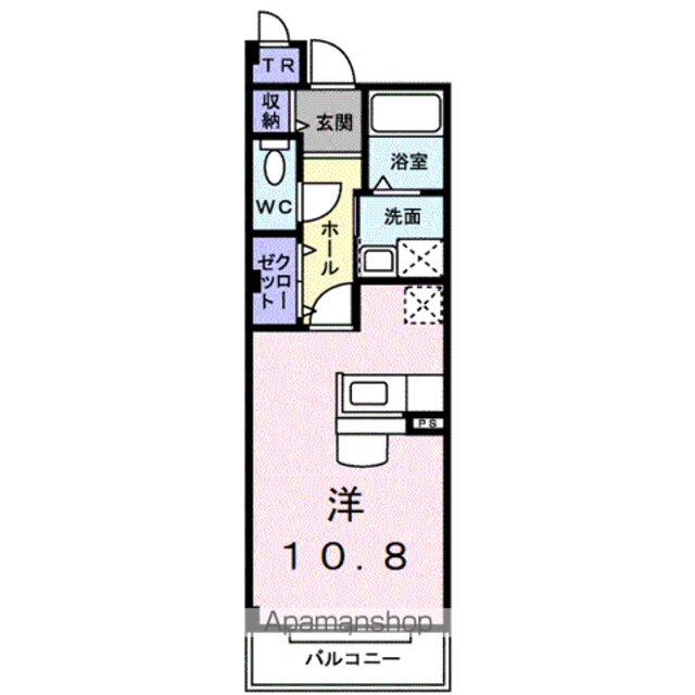 トゥリパーノ[1R/31.01m2]の間取図