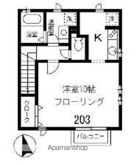メゾンオトヌ[1K/40.21m2]の間取図