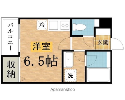 Ｃａｓｔｉｌｌｏ　Ｍｉｎａｍｉｎｏ　Ｃｉｔｙ[1K/28.16m2]の間取図