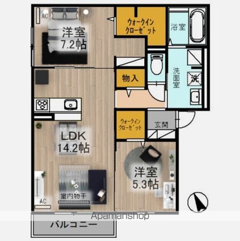 MAISON DE ESPOIR万代の内装写真