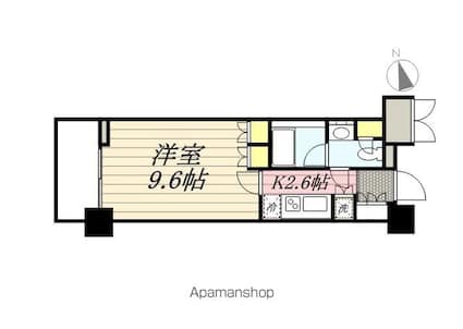パークアクシス文京ステージ[1K/29.29m2]の間取図
