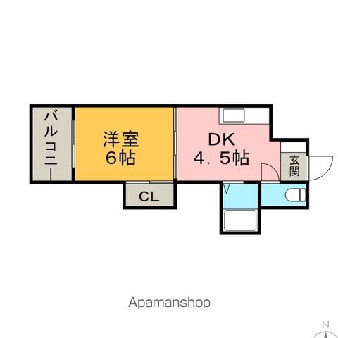 【シティハイム筑紫の間取り】