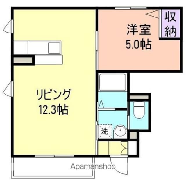 シャーメゾン堀止[1LDK/39.25m2]の間取図
