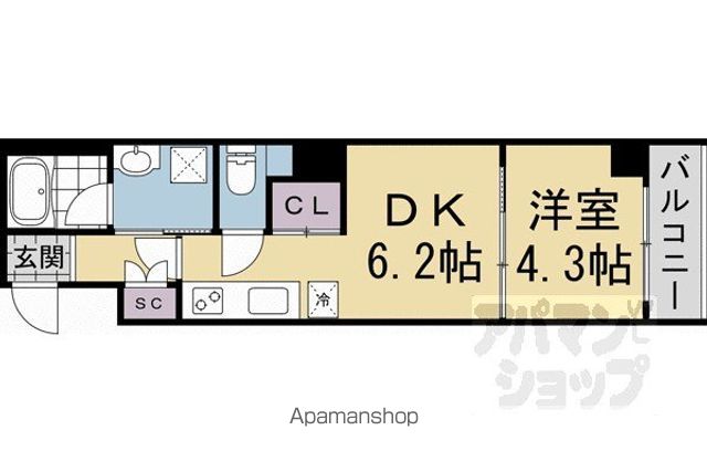 VINE OAK 中京区竹屋町計画の間取り写真