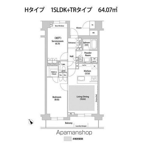 【ソアラノーム大岡山の間取り】