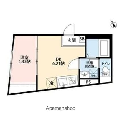ＳＰＯＹ戸越銀座[1DK/27.12m2]の間取図