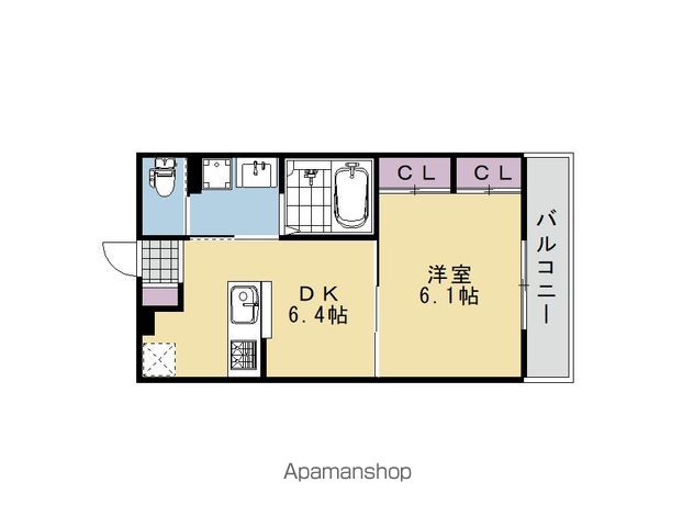 大北山原谷乾町2マンションの間取り写真