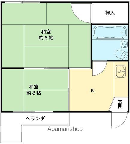 ハイツ桂南の間取り写真