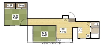 舟入コータース[2DK/49.8m2]の間取図