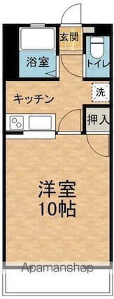コーポラス・りる[1K/29.7m2]の間取図