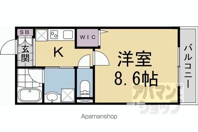CREDOR龍谷大南の間取り写真