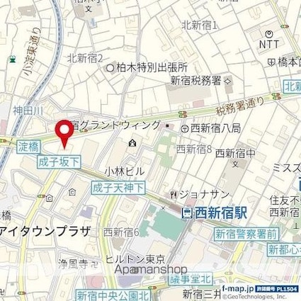 ザ・パークハウス　新宿タワー[2LDK/72.51m2]の周辺