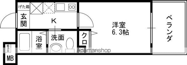 ダイドーメゾン阪神西宮駅前の間取り写真
