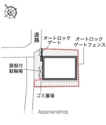 レオパレス玉川[2DK/49.2m2]の配置図