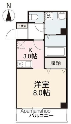 ｍａ　ｃｈｅｒｉｅ　（マシェリ）[1R/30m2]の間取図