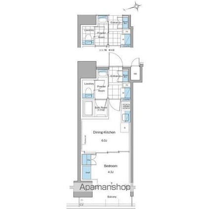 ルフォンプログレ本郷三丁目[1DK/26.78m2]の間取図