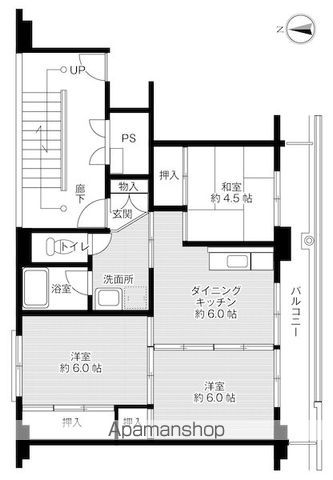 ビレッジハウス牛津１号棟の間取り