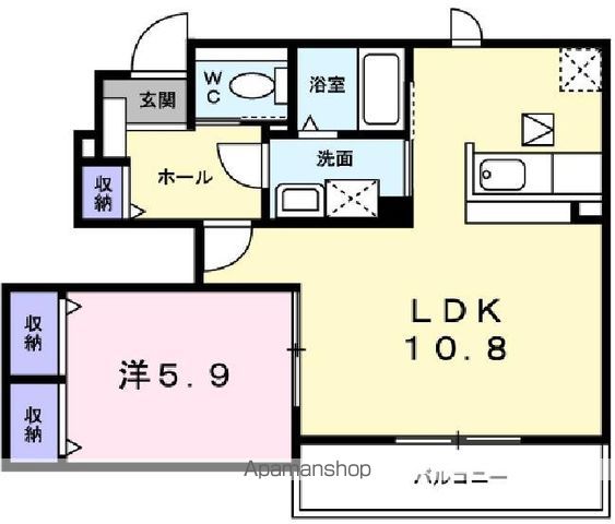 ソレイユIの間取り写真