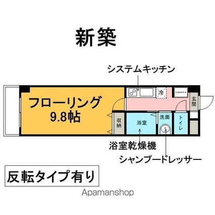 ＳＵＰＵＲＵＳＥ板橋[1K/29.07m2]の間取図