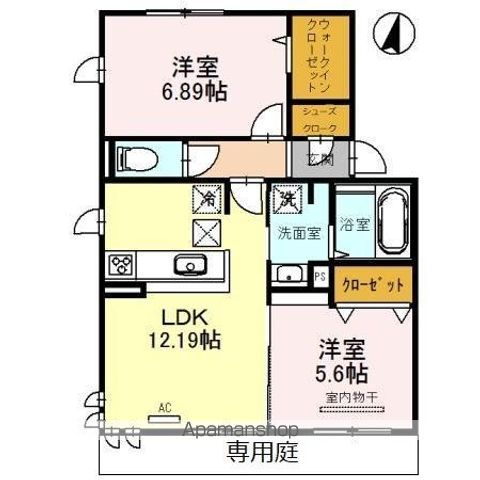 グランレーヴ弐番館の間取り写真
