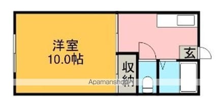 メゾンドＳ[1K/30.69m2]の間取図