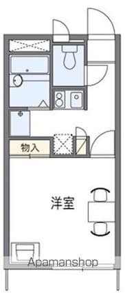カーサ・ＭＯＫＵＲＥＮ[1K/20.28m2]の間取図