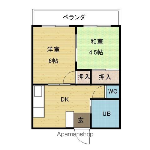 ヴァンベール保免の間取り写真