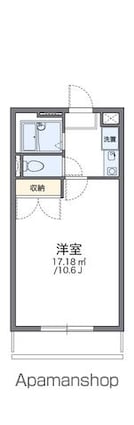 レオパレス宇佐[1K/26.49m2]の間取図