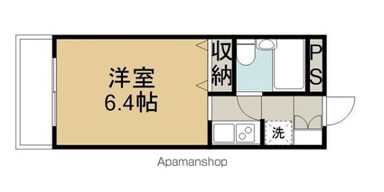 メゾン・ド・メール[1R/18.85m2]の間取図