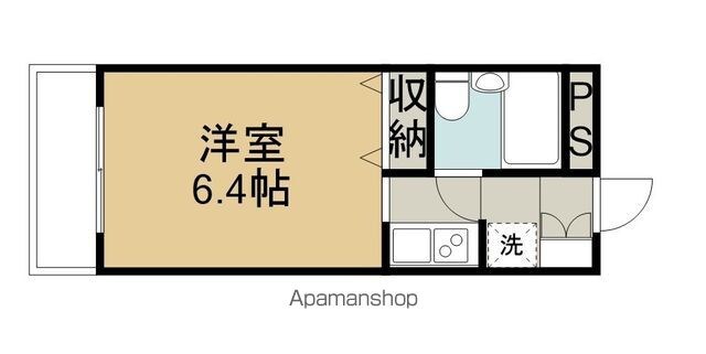 メゾン・ド・メール[1R/18.85m2]の間取図